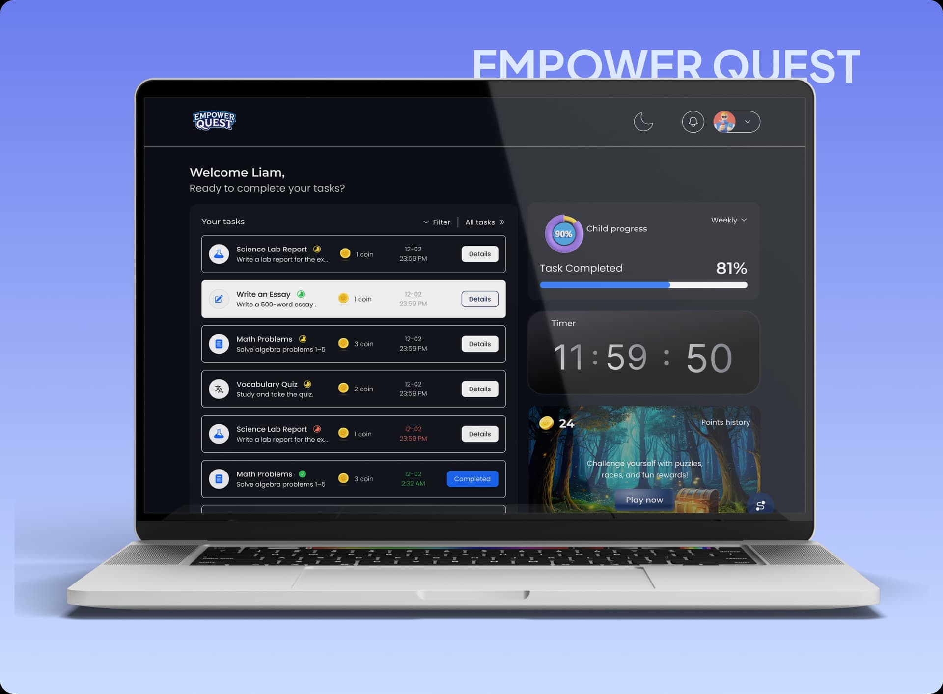 gamified educational platform